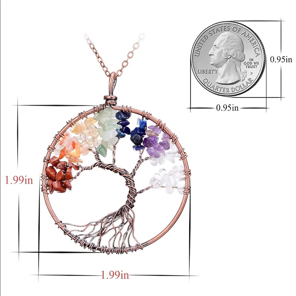 Chakras/tree of life pendant - Picture 4 of 10